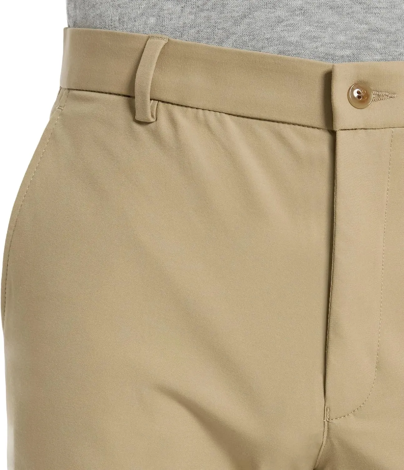 Michael Kors Men’s Bedford Classic Fit Dress Pants | Stretch Fabric Chino Pant | Kahki Pant for Business & Casual Wear