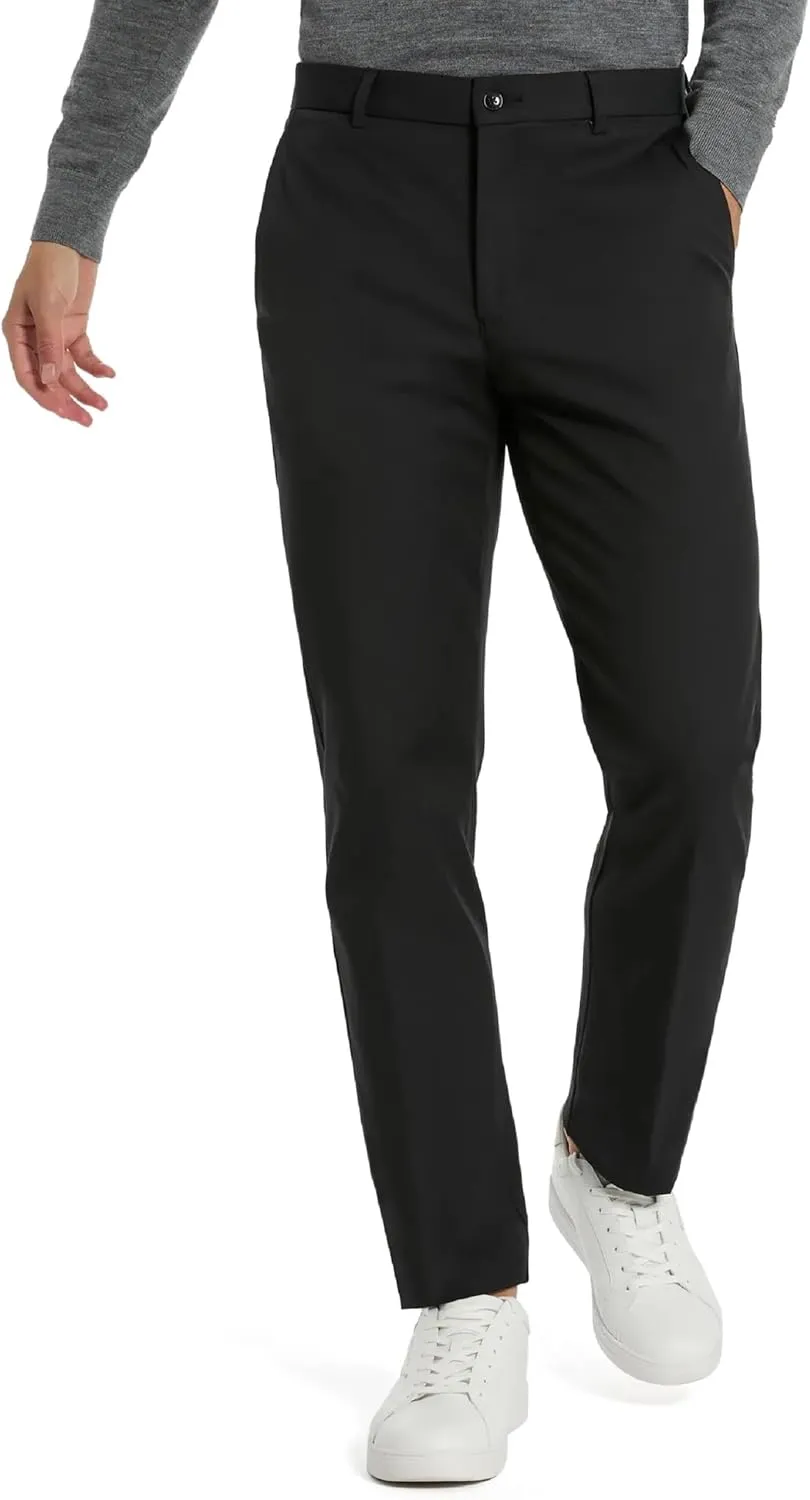 Michael Kors Men’s Bedford Classic Fit Dress Pants | Stretch Fabric Chino Pant | Kahki Pant for Business & Casual Wear