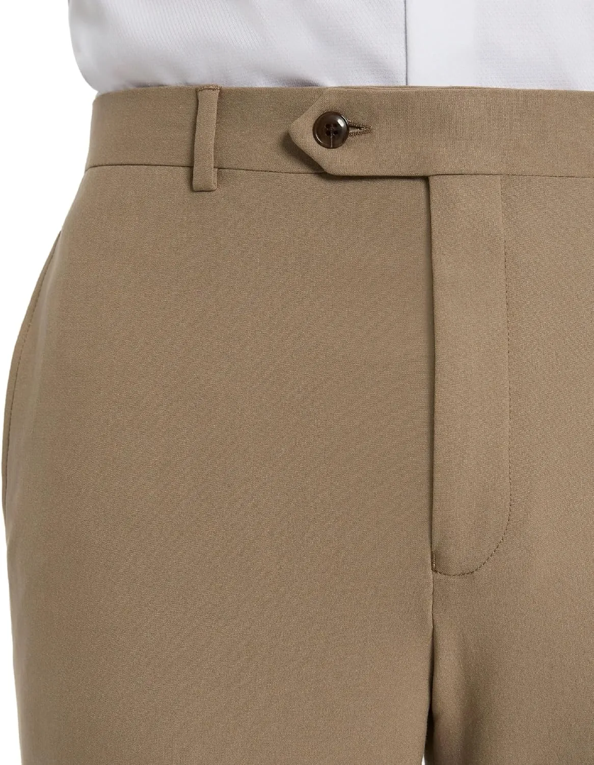 Michael Kors Men’s Newbury Classic Fit Dress Pants | Stretch Fabric Chino Pant | Kahki Pant for Business & Casual Wear