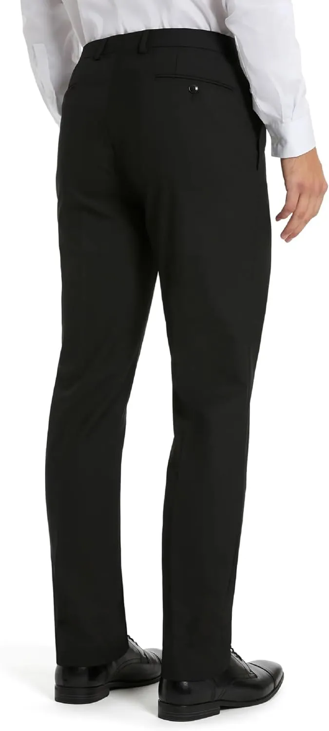 Michael Kors Men’s Newbury Classic Fit Dress Pants | Stretch Fabric Chino Pant | Kahki Pant for Business & Casual Wear