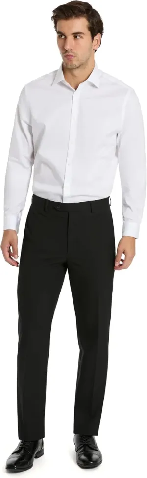 Michael Kors Men’s Newbury Classic Fit Dress Pants | Stretch Fabric Chino Pant | Kahki Pant for Business & Casual Wear