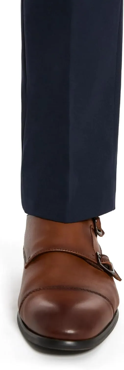 Michael Kors Men’s Newbury Classic Fit Dress Pants | Stretch Fabric Chino Pant | Kahki Pant for Business & Casual Wear