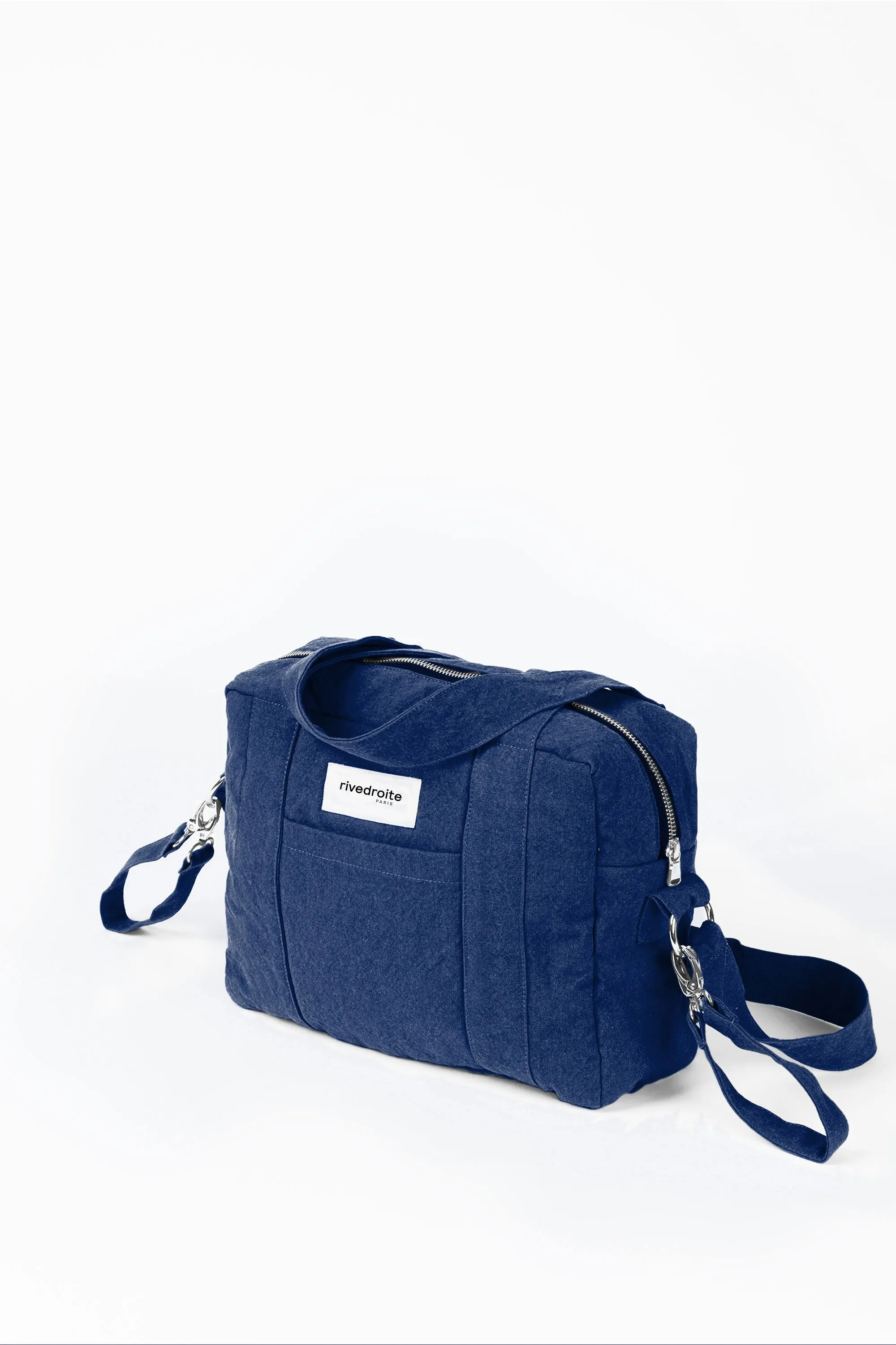 Mini Darcy the anti diaper bag - Recycled cotton Midnight Blue
