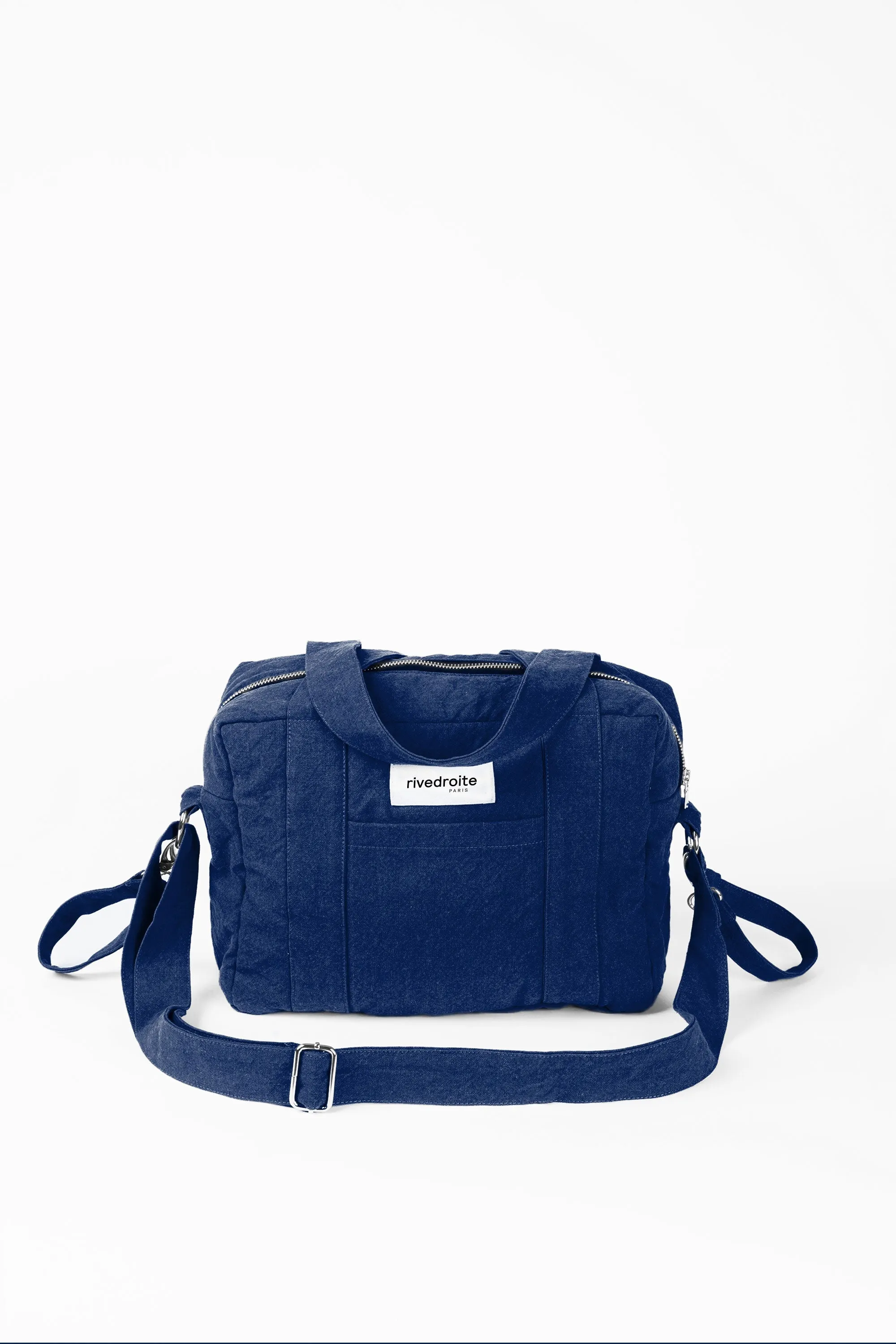 Mini Darcy the anti diaper bag - Recycled cotton Midnight Blue
