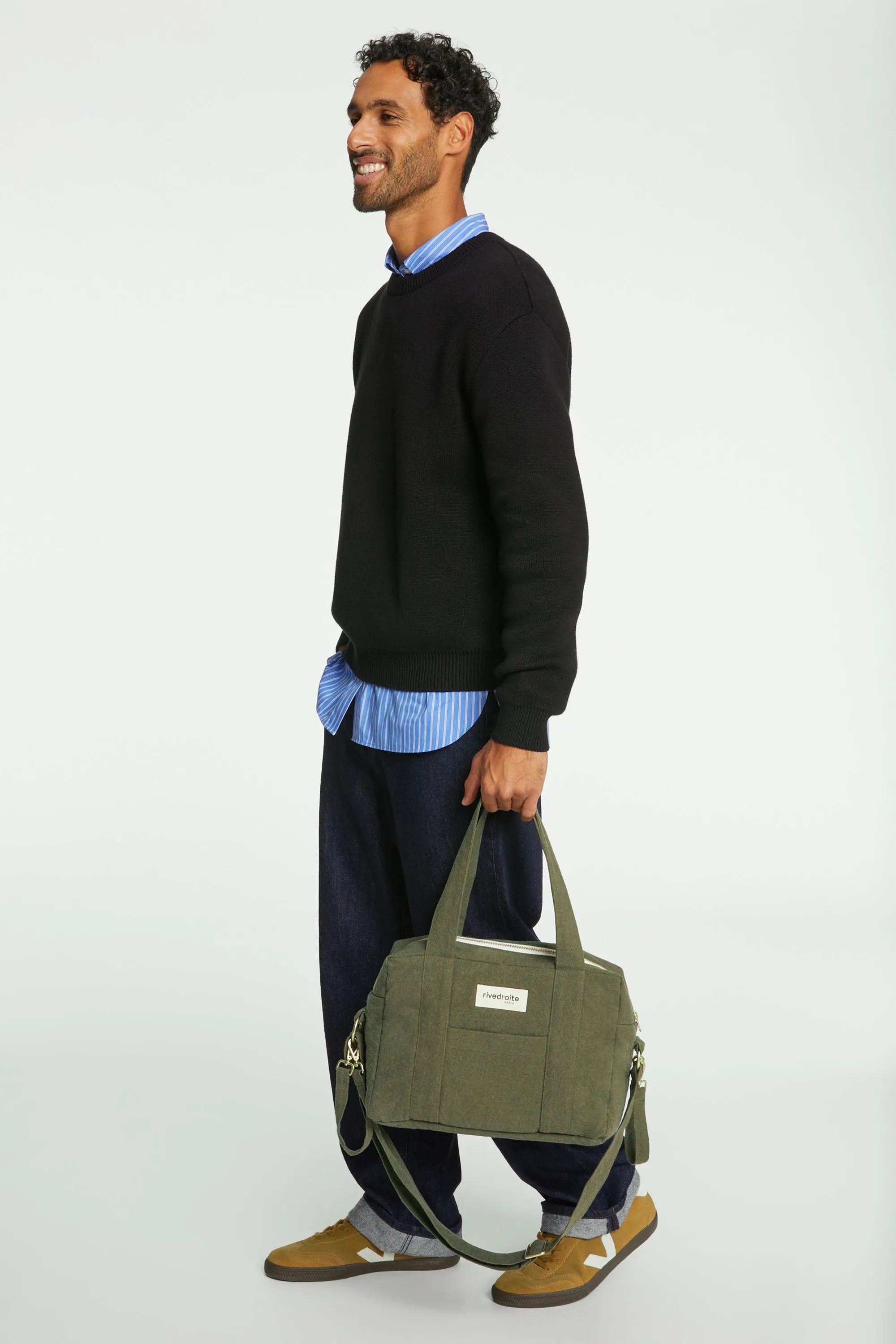 Mini Darcy the anti diaper bag - Recycled cotton Military Green