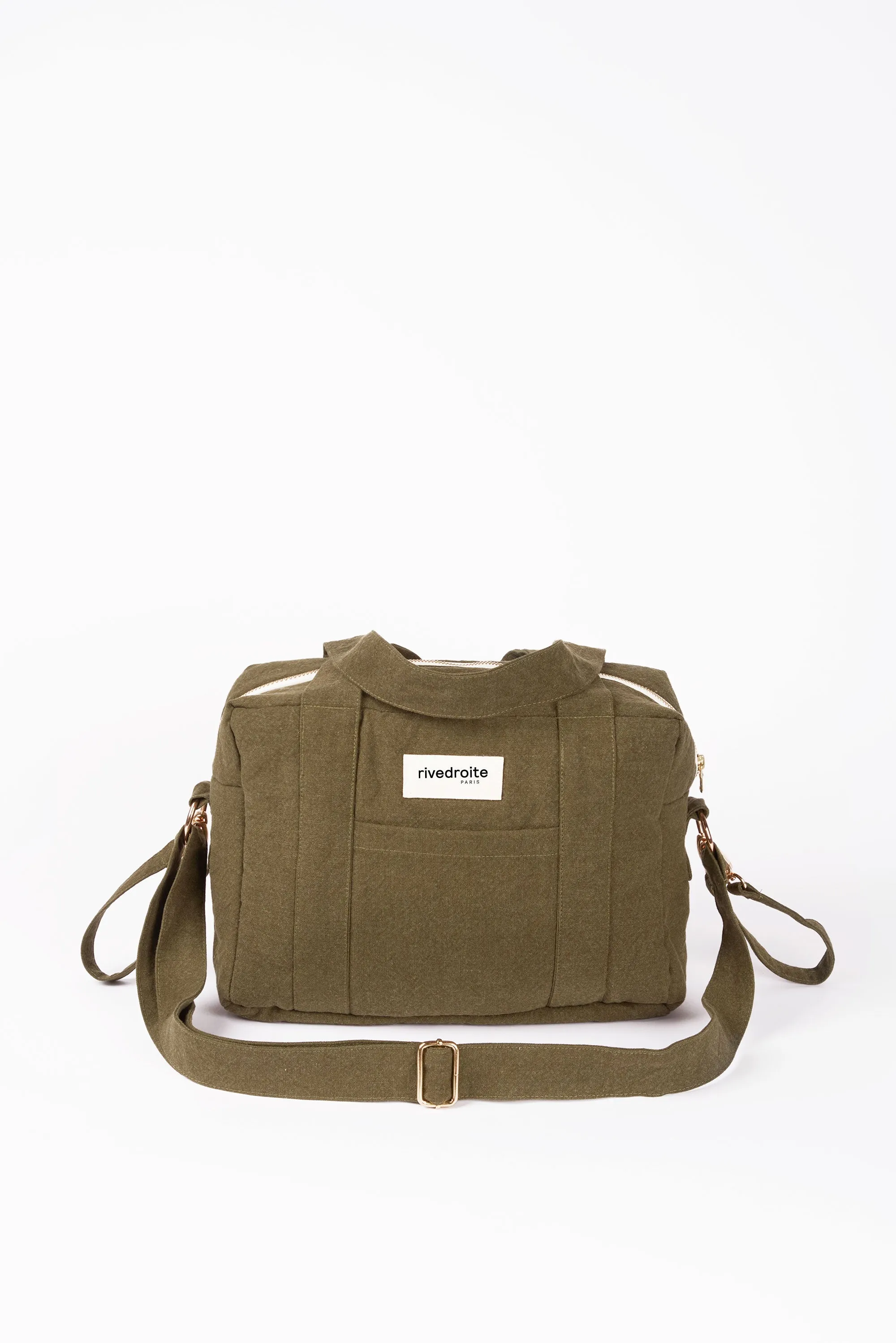 Mini Darcy the anti diaper bag - Recycled cotton Military Green