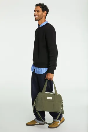 Mini Darcy the anti diaper bag - Recycled cotton Military Green