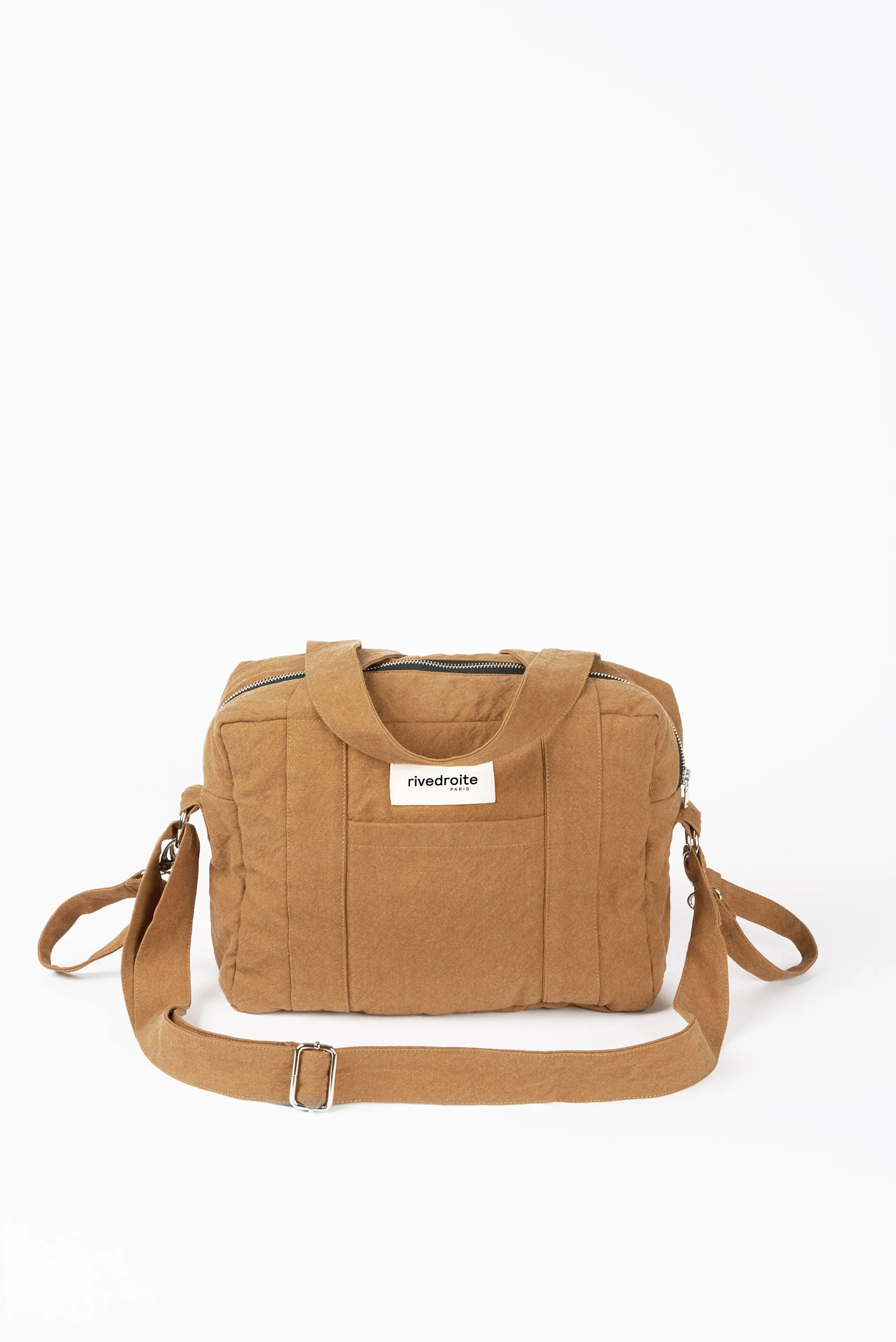 Mini Darcy the anti diaper bag - Recycled cotton Tobacco