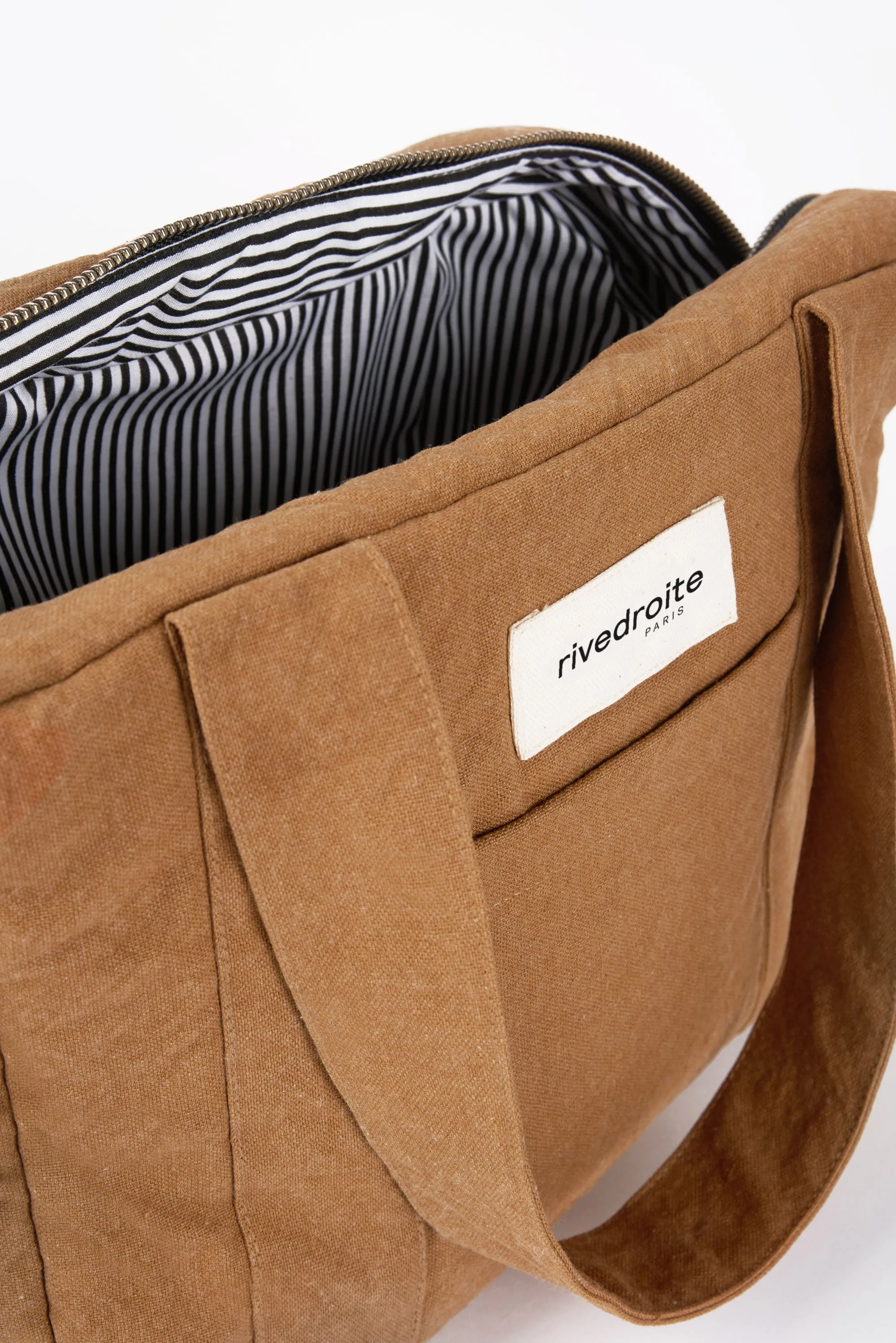 Mini Darcy the anti diaper bag - Recycled cotton Tobacco