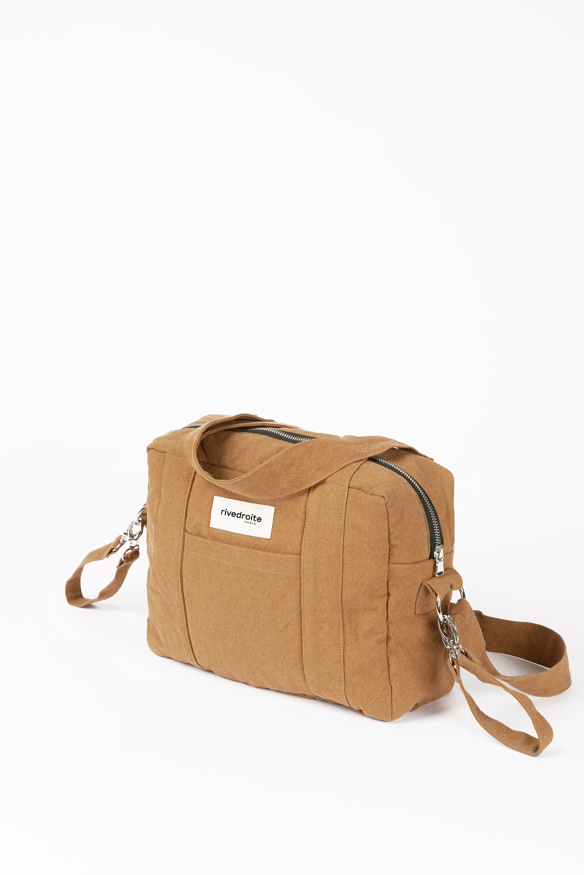 Mini Darcy the anti diaper bag - Recycled cotton Tobacco