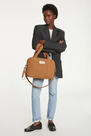 Mini Darcy the anti diaper bag - Recycled cotton Tobacco