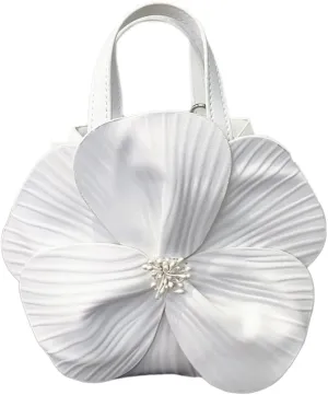 Mini Flower Evening Purse Floral Clutch Purses for Women PU Leather Evening Handbag with Chain Wedding Party Prom