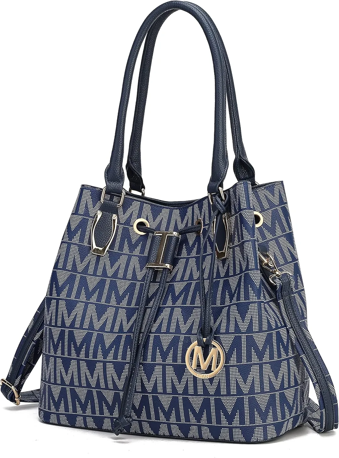 MKF Collection Hobo Bag for Women, Vegan Leather Tassel Shoulder Bag Handbag Purse, Double Handle Crossbody bag by Mia K