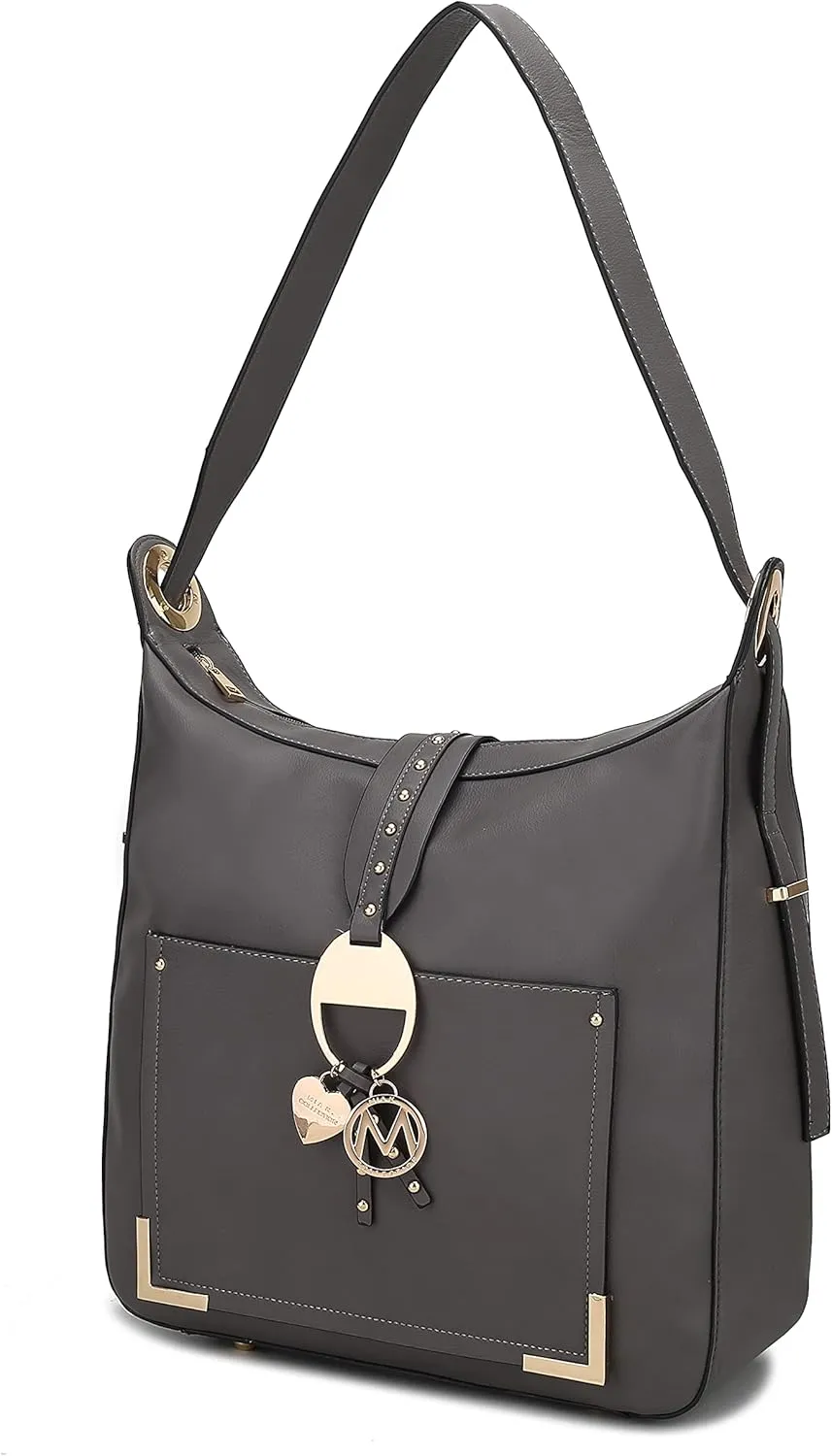 MKF Hobo Bag for Women – PU Leather Shoulder Purse Pocketbook Fashion – Top Handle Multi Pocket Handbag
