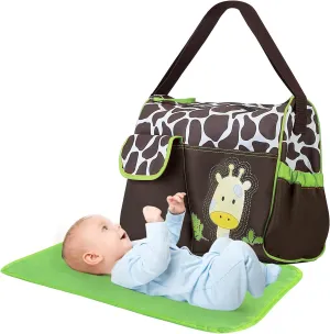 Moclever Diaper Bag Tote Baby Nappy-Mummy Diaper Duffel Shoulder Bags w/Wipeable Diaper Changing Pad