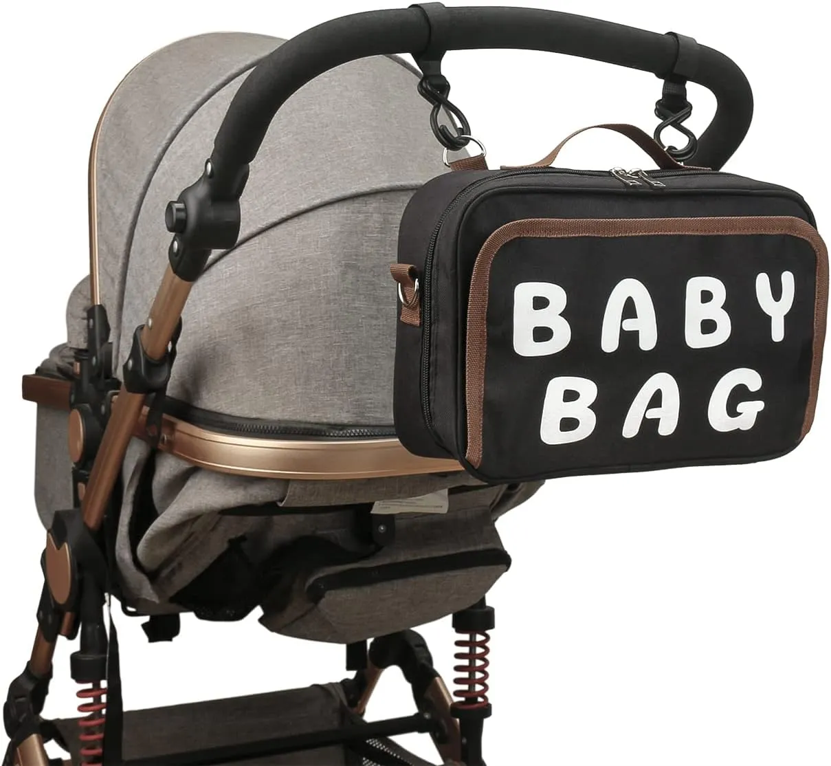 MOMIGO Baby Diaper Bag Stroller Bag - Diaper Caddy Tote Baby Stroller Bag for Diapers, Wipes & Toys (Baby)