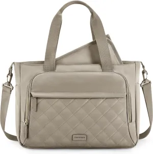 mommore Diaper Bag Tote Small Baby Bag with Insulated Pockets, Lightweight Mommy Tote with Stroller Straps, Nurse Gym Travel