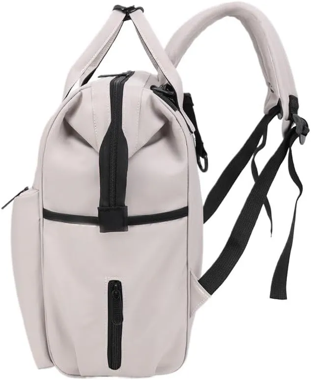 Mommy Bag, Nylon Waterproof Cloth Bag, Women's Backpack For Going Out(Red)