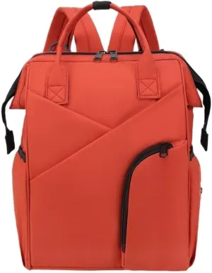 Mommy Bag, Nylon Waterproof Cloth Bag, Women's Backpack For Going Out(Red)