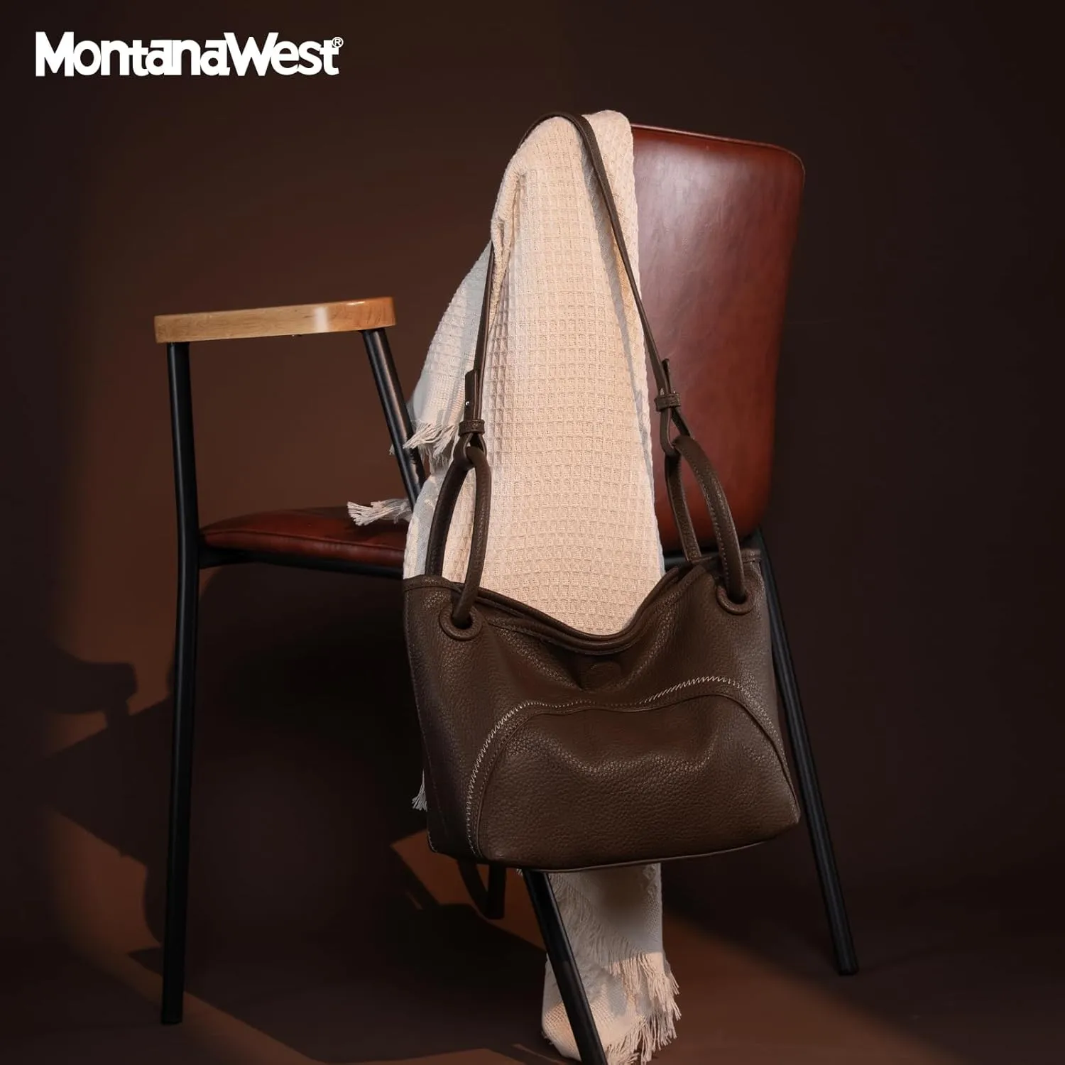Montana West 2PCS Purses for Women Small Slouchy Hobo Bag Soft Vegen Leather Purse