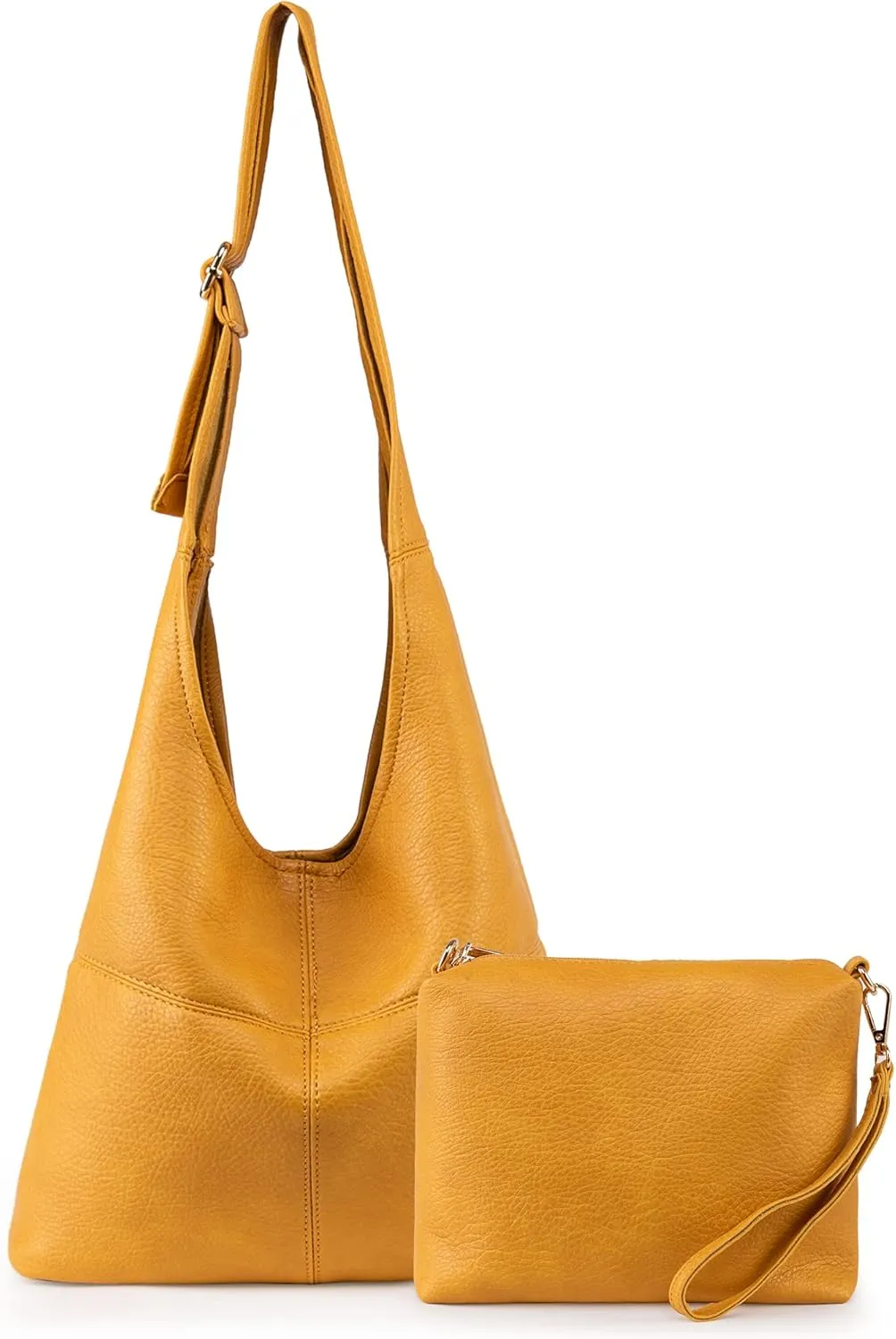 Montana West Hobo Bags Purse for Women Ultra Soft Foldable Shoulder Slouchy Handbags with Cosmetic bag