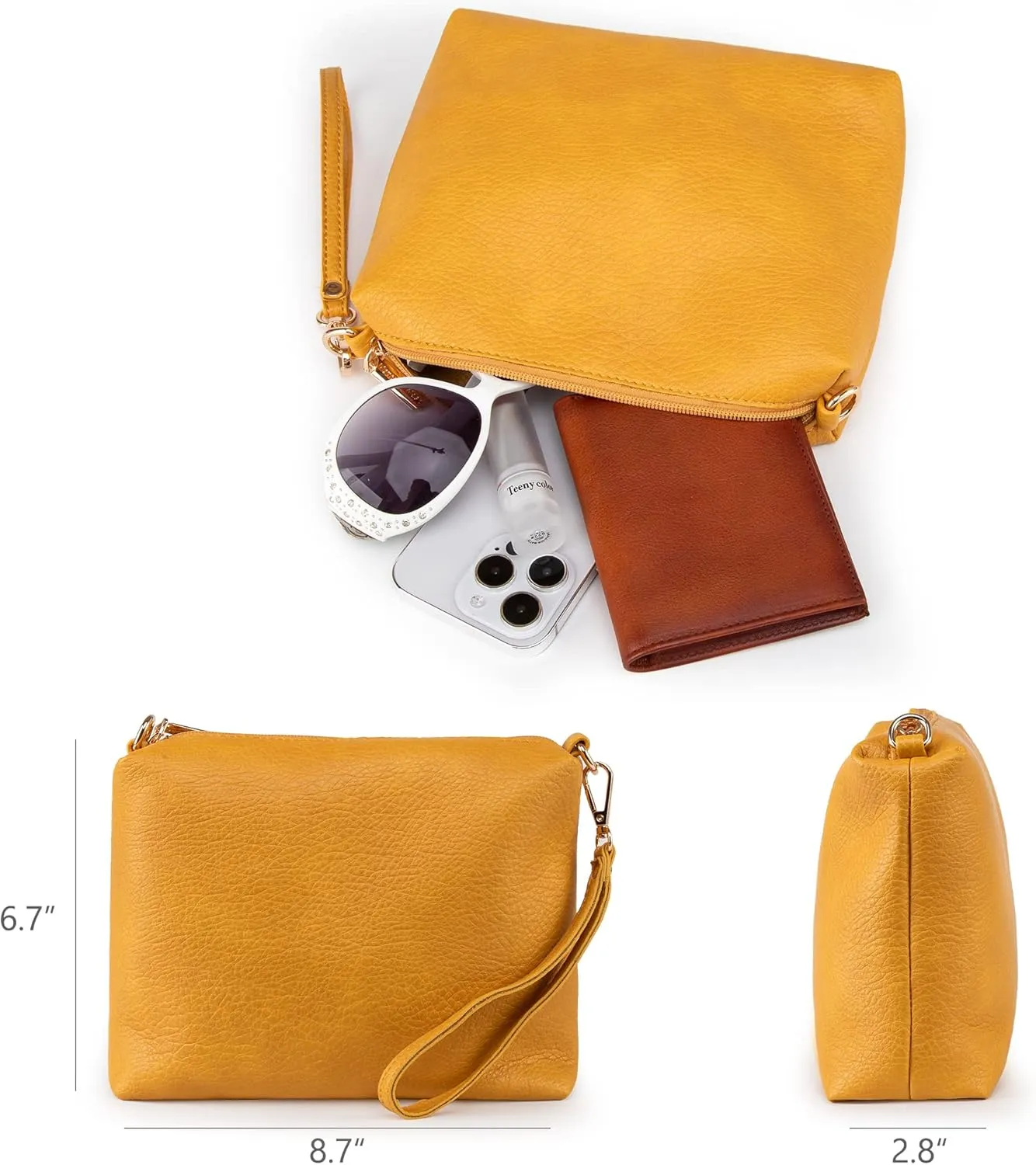 Montana West Hobo Bags Purse for Women Ultra Soft Foldable Shoulder Slouchy Handbags with Cosmetic bag