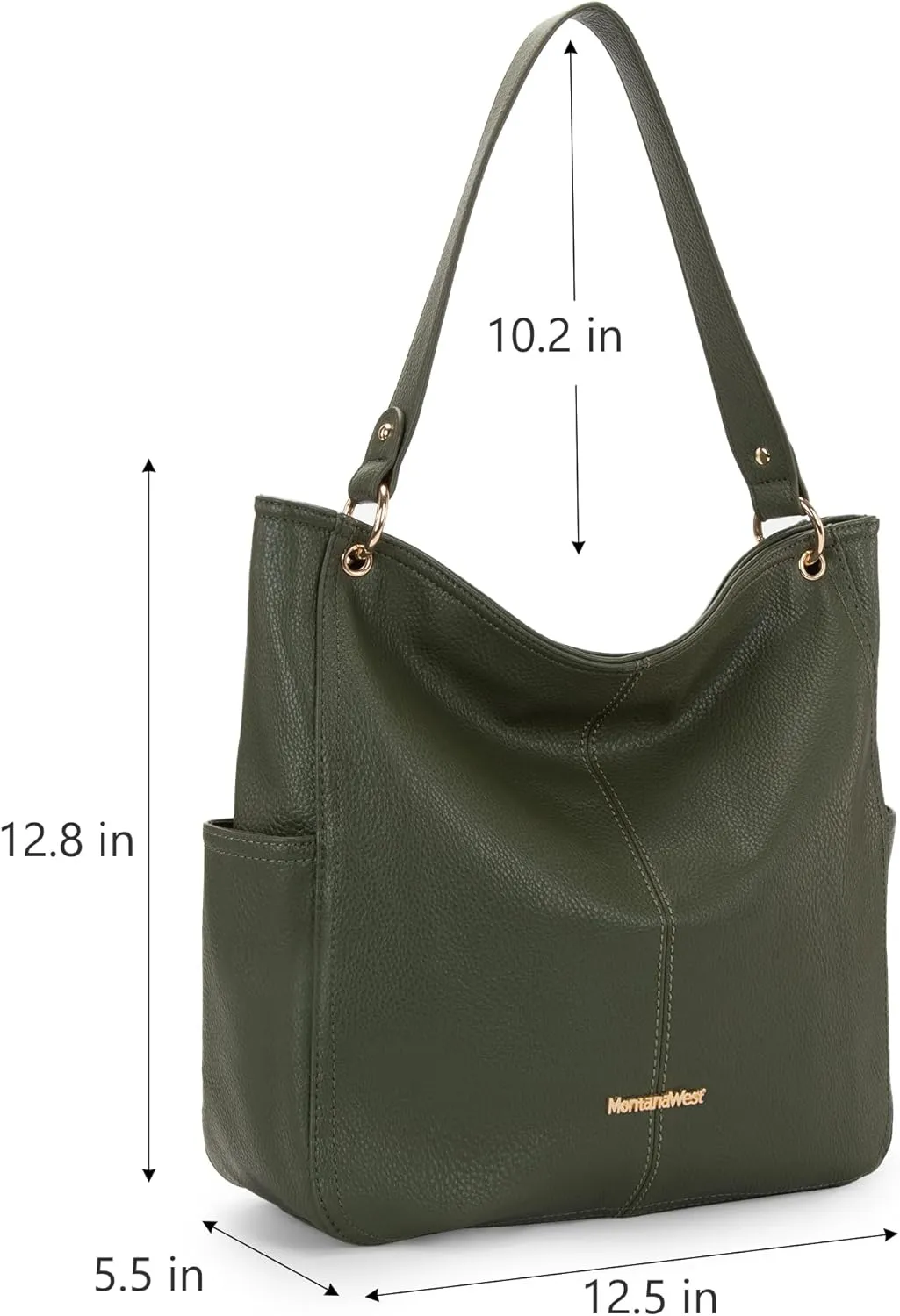 Montana West Hobo Purses for Women Soft Top Handle Shoulder Bag with Wallet Set