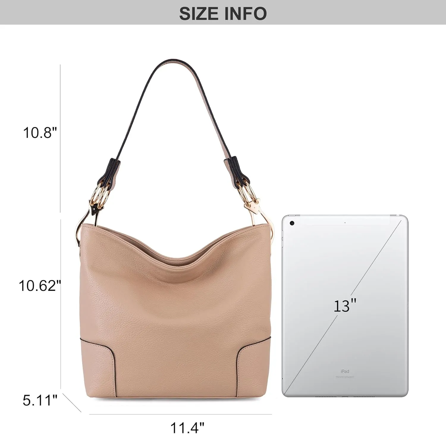 Montana West Medium Hobo Bags for Women Top Handle Satchel Shoulder Purse Bucket Handbag