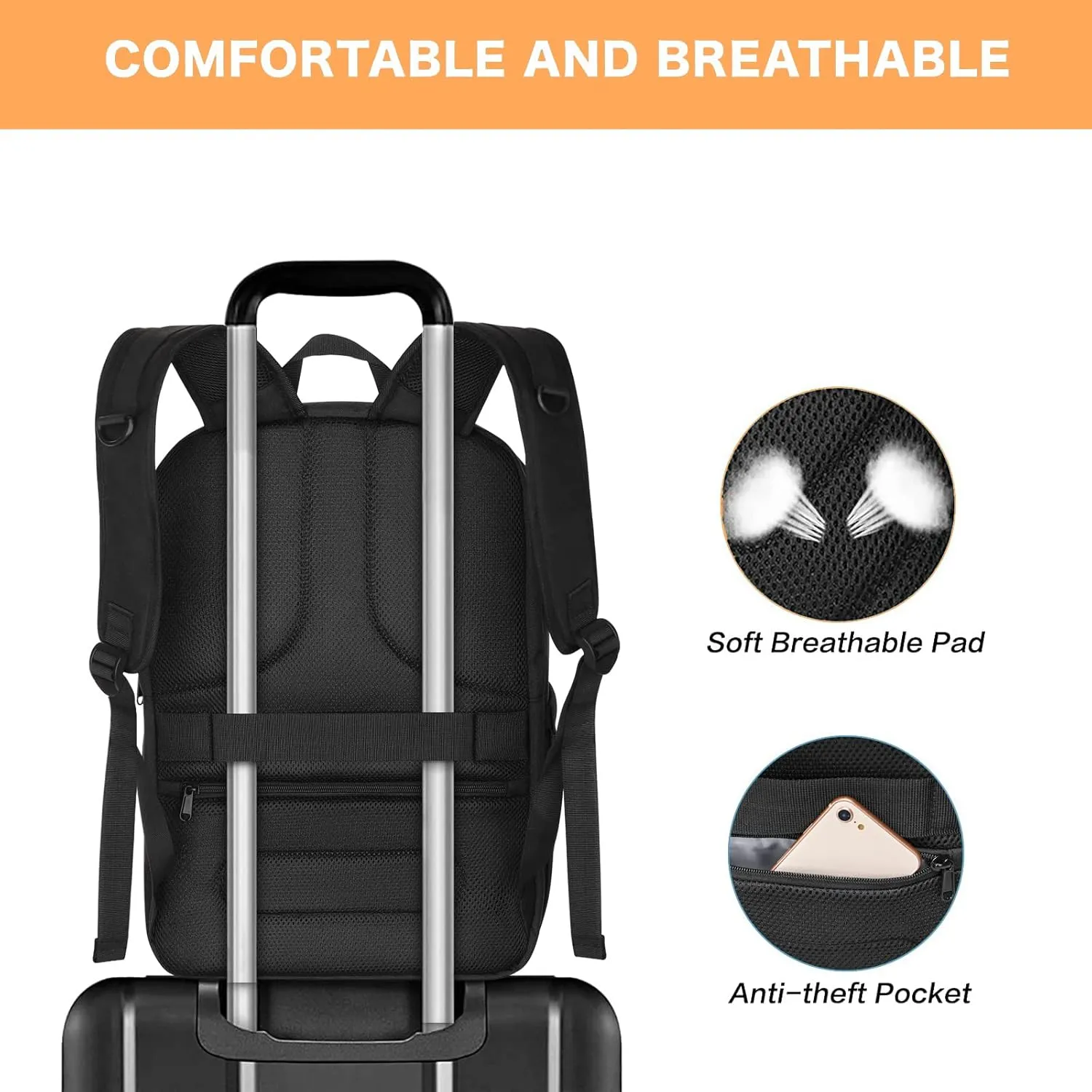 MOSISO Camera Backpack, DSLR/SLR/Mirrorless Camera Bag Waterproof Symmetric Geometric Hard Shell with Tripod Holder&15-16 inch Laptop Compartment Compatible with Canon/Nikon/Sony, Black