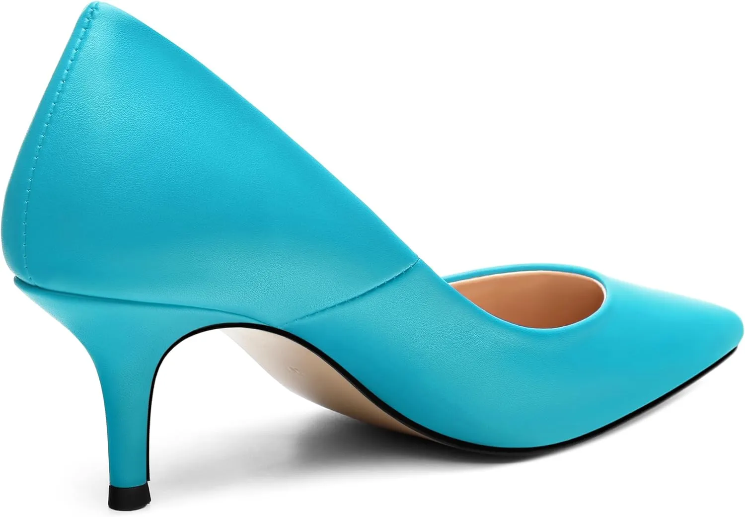 MOVINSTEPS Closed Pointed Toe Low Heels Pumps for Women Comfortable Classic Wedding Business Dressy Shoes 2.5 Inch