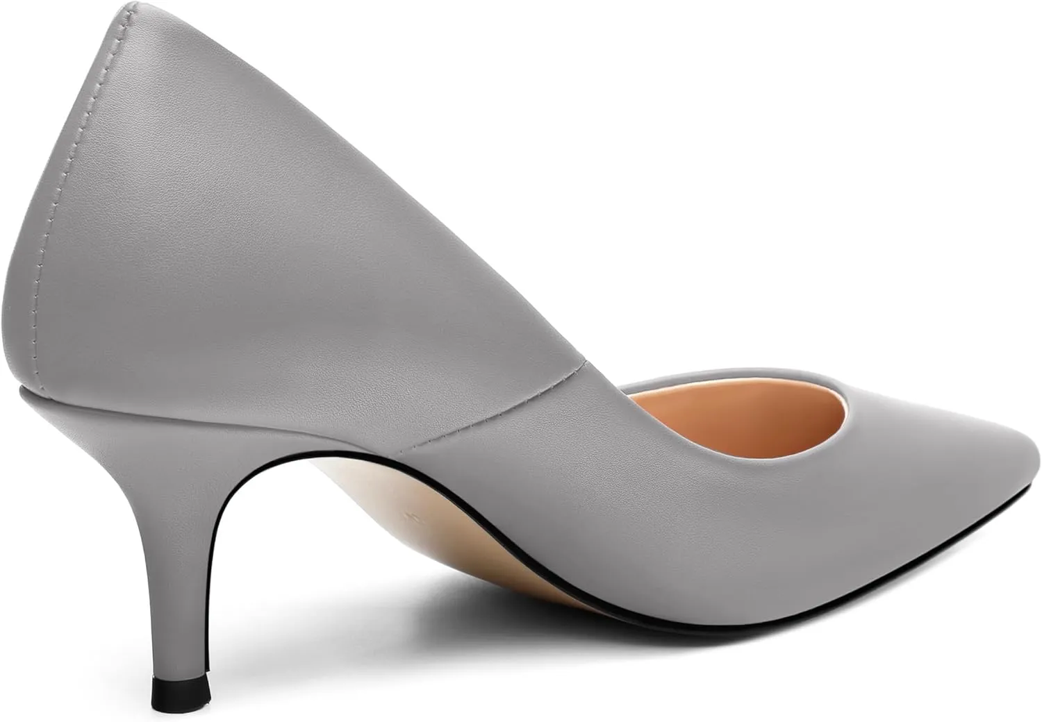 MOVINSTEPS Closed Pointed Toe Low Heels Pumps for Women Comfortable Classic Wedding Business Dressy Shoes 2.5 Inch