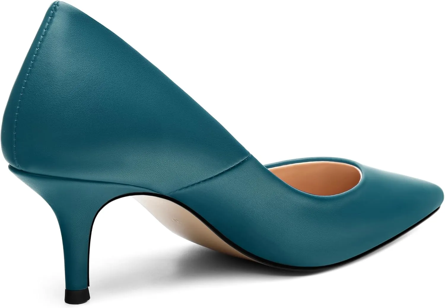 MOVINSTEPS Closed Pointed Toe Low Heels Pumps for Women Comfortable Classic Wedding Business Dressy Shoes 2.5 Inch