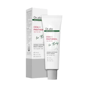 Multi Purpose Cica Cream for Dry and Irritated Skin, Fragrance-Free, Multi-Purpose, Rich Moisturizer for Face and Body, Baby Diaper Rash Balm, Plant-Based, Korean Skincare, (1.76 Oz)