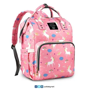 Multi Purpose Organizer Backpack Diaper Bag - Pink