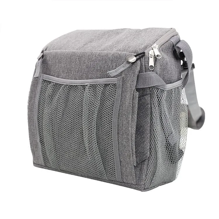 Multi-Use 3-in-1 Portable Travel Booster Seat and Bag - Travel Diaper Bag and Portable Booster Seat - Travel Bag with Padded Shoulder Strap