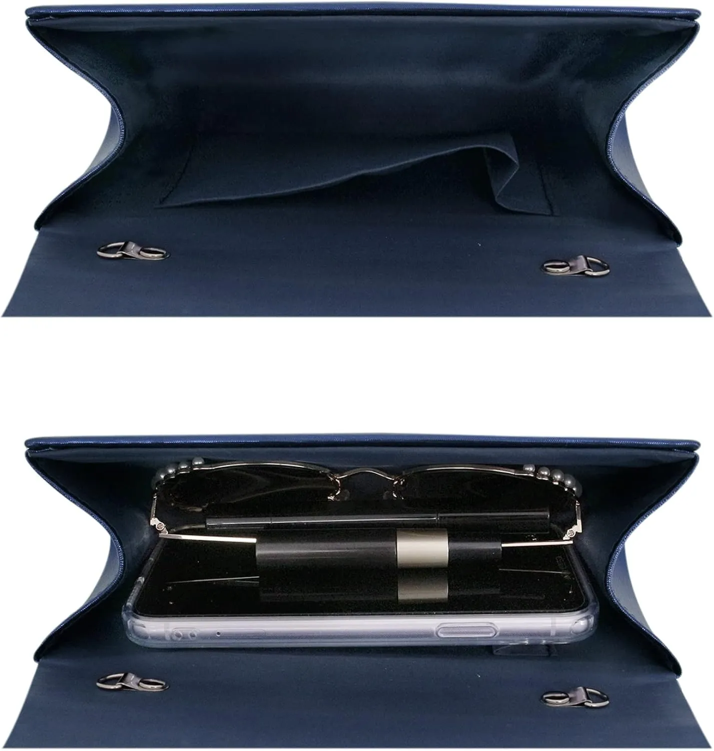 Naimo Flap Dazzling Clutch Bag Evening Bag With Detachable Chain