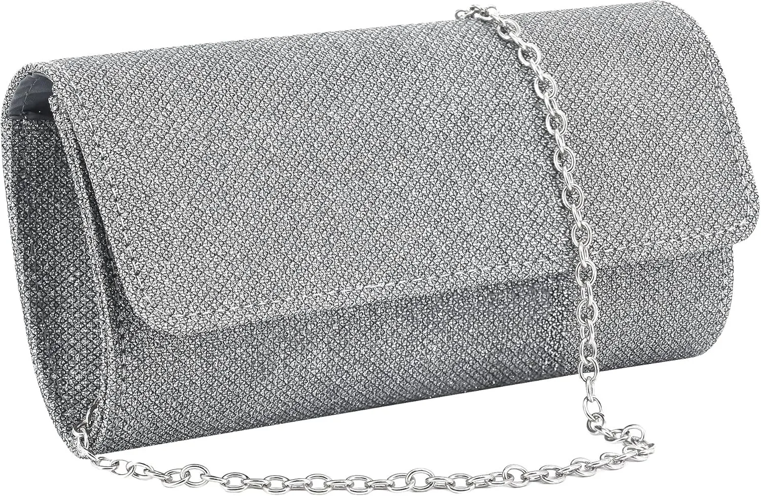 Naimo Flap Dazzling Small Clutch Bag Evening Bag With Detachable Chain
