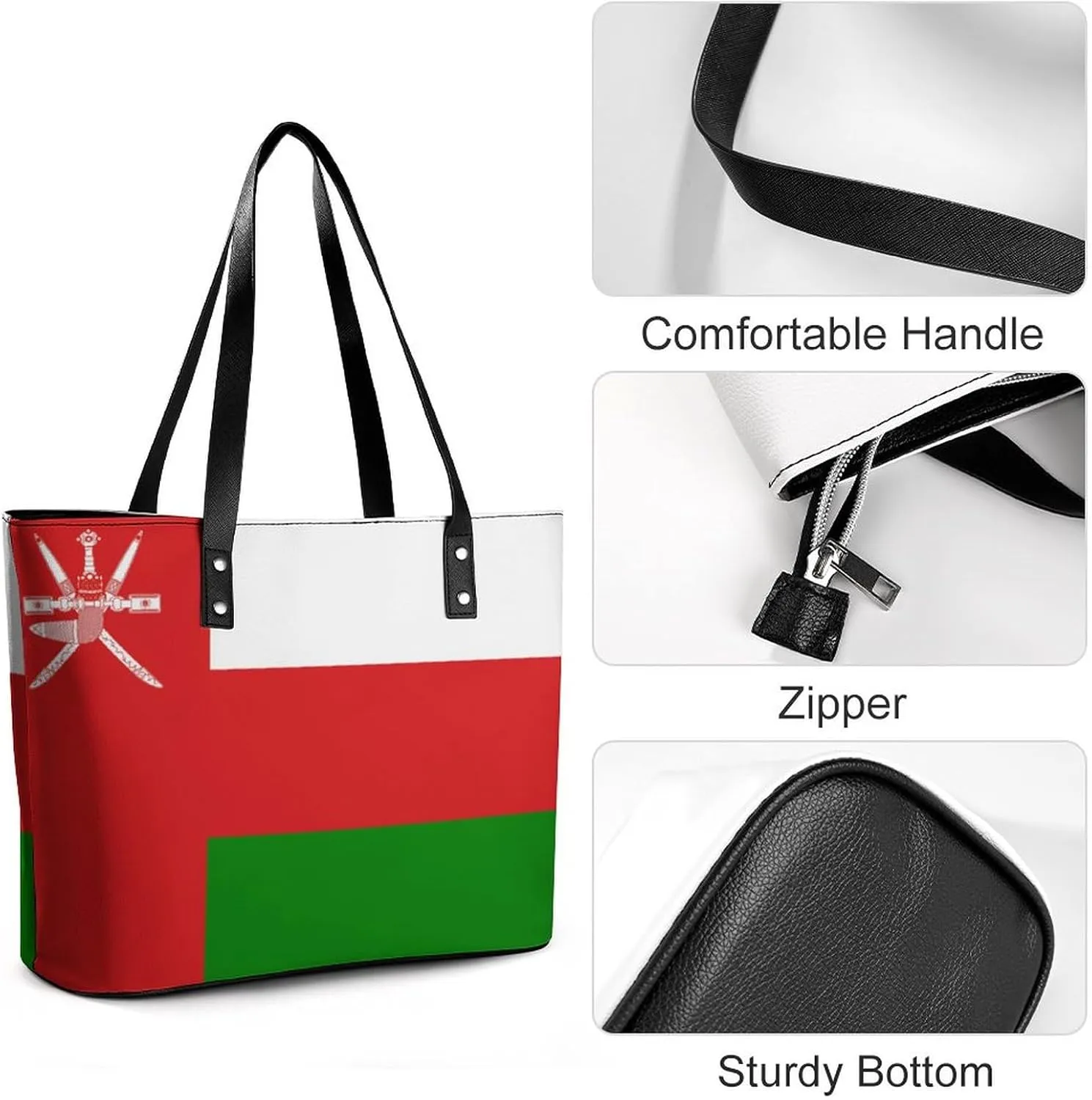 Namibia Flag Leather Tote Handbag for Women Spacious Work Bag Stylish Hobo Purse