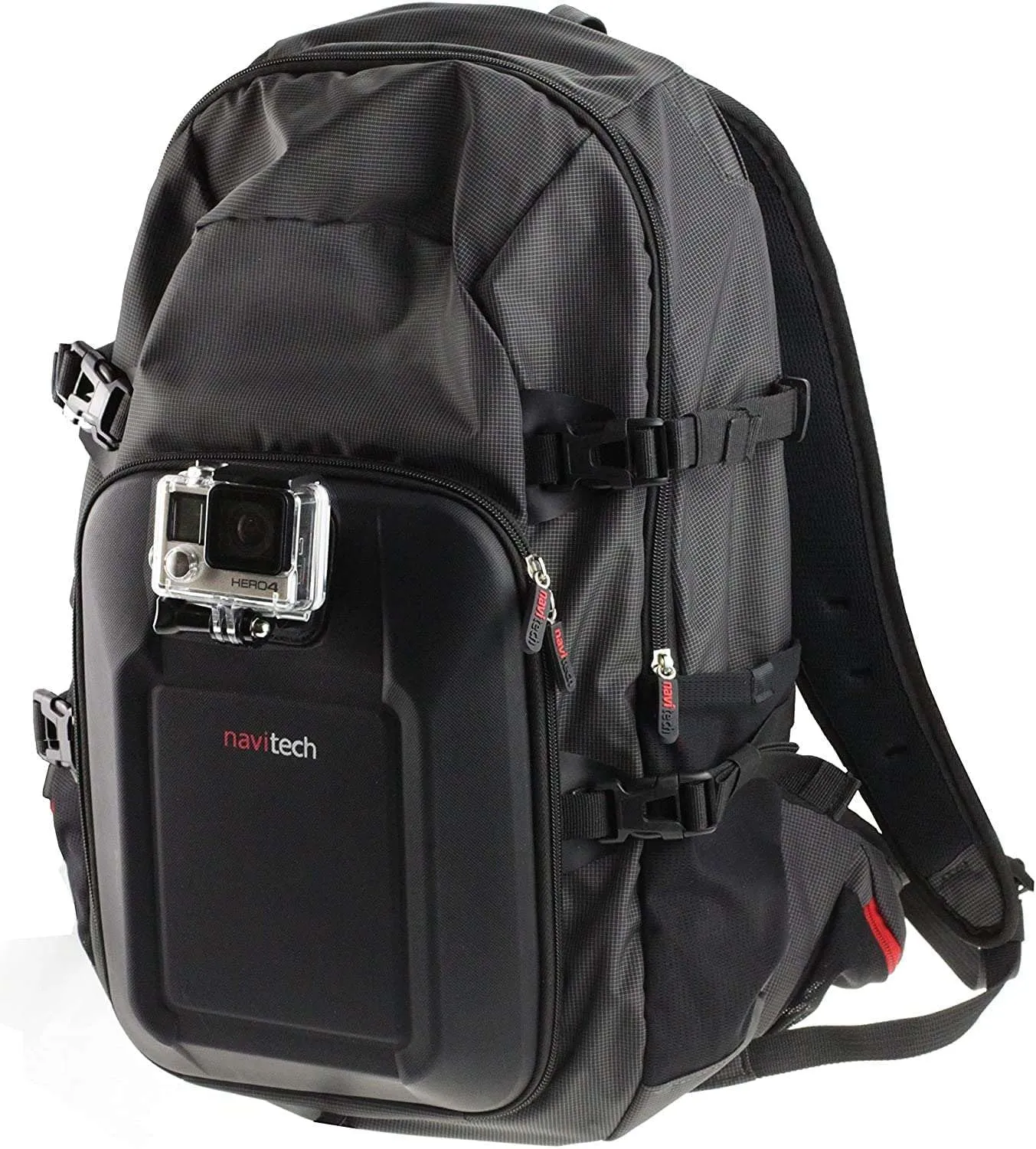 Navitech Action Camera Backpack with Integrated Chest Strap Compatible with The AIPTEK Car Camcorder X3 | X5 | X-Mini Action Camera | AIPTEK SportyCam Z3 Action Camera