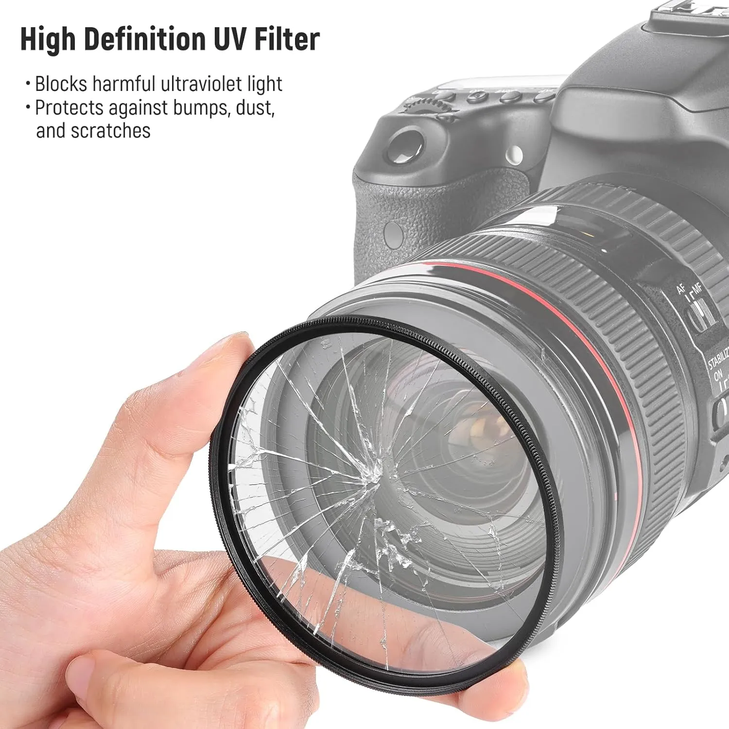 NEEWER 67mm UV/CPL/ND Lens Filter Kit with Hard Shell Storage Case, Multicoated Optical Glass & Aluminum Alloy Frame, UV   Circular Polarizer (CPL)   Neutral Density (ND4) Filter for 67mm Camera Lens