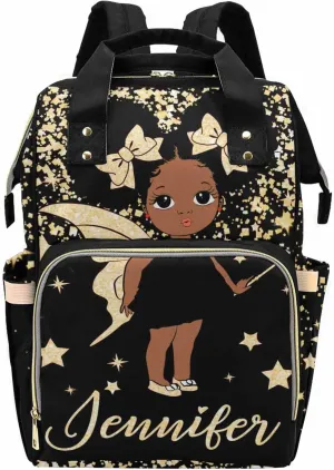 Newcos Custom Name Diaper Bag Backpack Large Capacity Diaper Backpack for Women Men, Personalized Mommy Nursing Daypack Waterproof Diaper Bag with Multi Pocket & Large Capacity