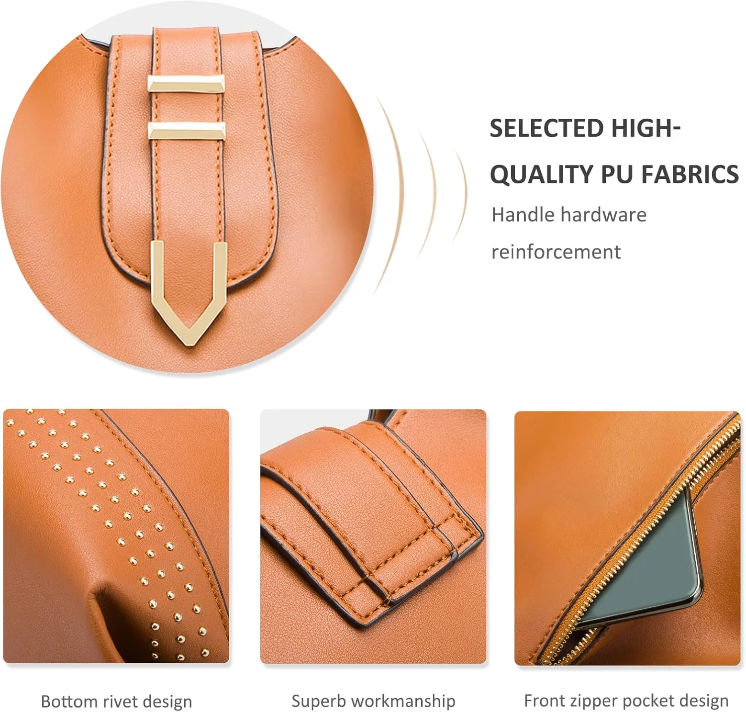 NICOLE & DORIS Large Tote Bag 3pcs Set Bags for Women Hobo and Shoulder Bags Soft PU Leather Ladies Handbags and Purses