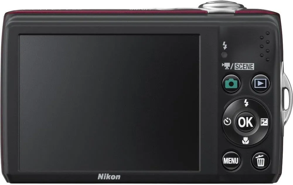 Nikon Coolpix L22 12.0MP Digital Camera with 3.6x Optical Zoom and 3.0-Inch LCD (Red-primary)