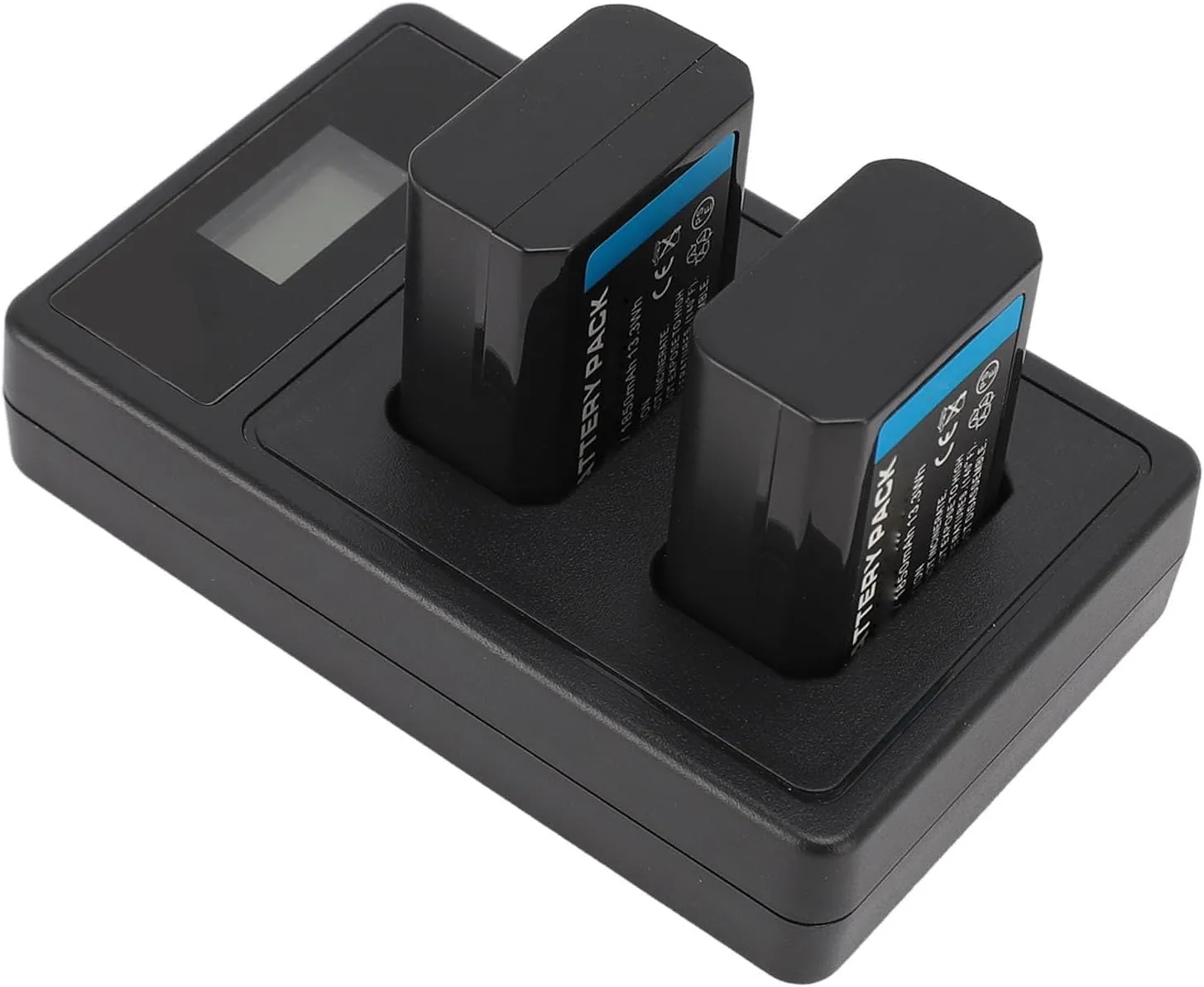 NP FW50 Camera Battery, 7.2V 1850mAh Spare Battery with Dual USB LED Display Charging Dock, NP FW50 Battery for ZVE10 ILCE 5000 6500 7M2 NEX C3 5T