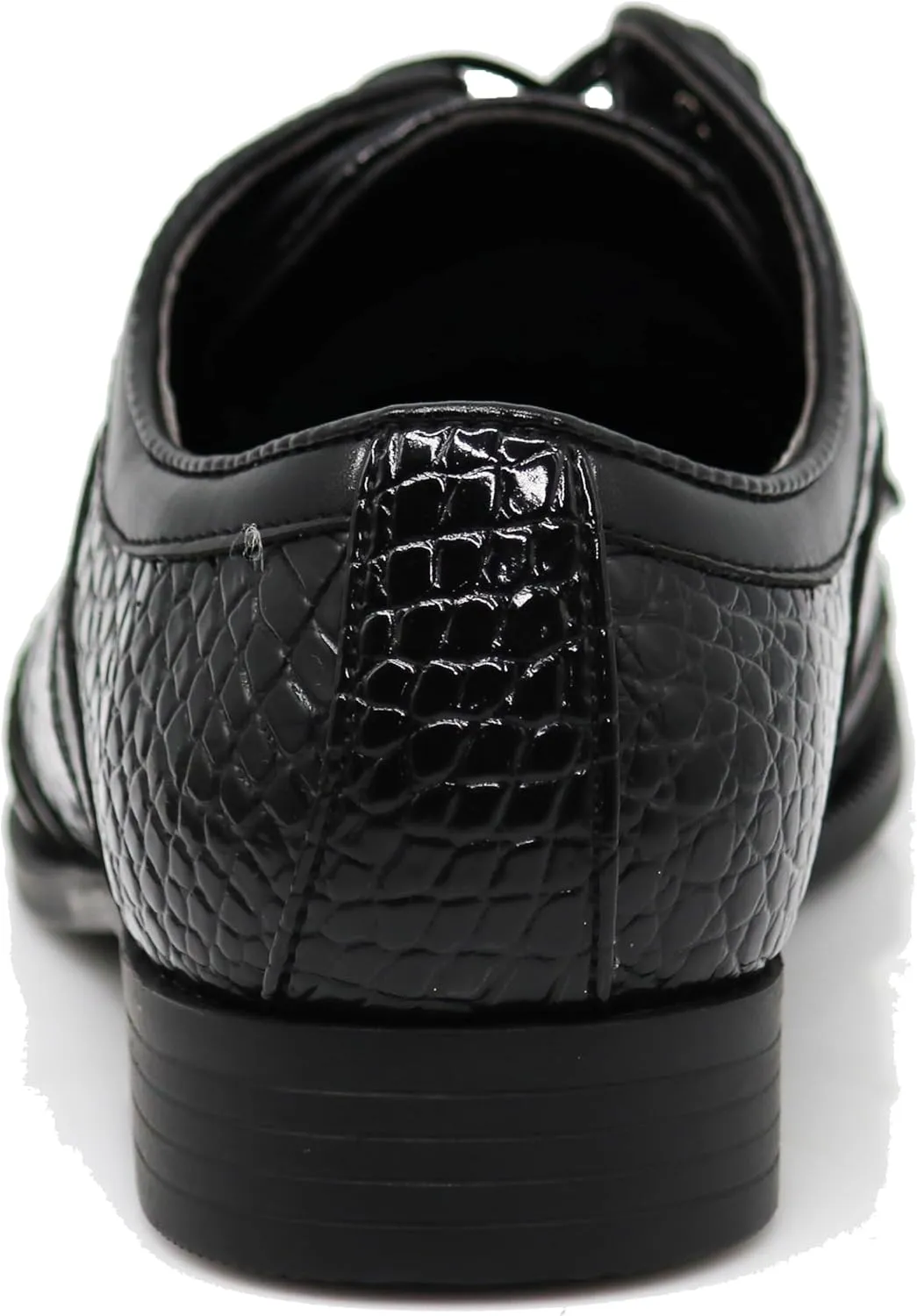 ODN Men's Alligator Crocodile Print Oxfords Fashion Lace Up Dress Shoes