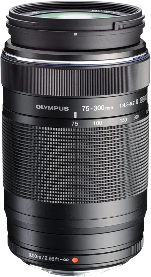 OLYMPUS M.Zuiko Digital 75-300mm F4.8-6.7 For Micro Four Thirds SYSTEM Camera, Compact Powerful Zoom lens, Outdoor
