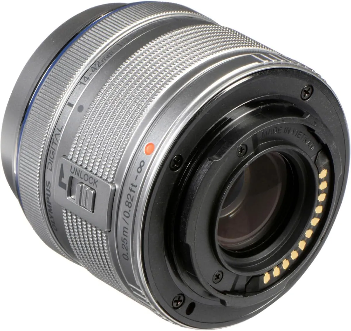 OM SYSTEM OLYMPUS M.Zuiko Digital 14-42mm F3.5-5.6 IIR Silver For Micro Four Thirds System Camera, Compact 3x zoom Lens
