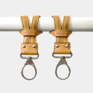 On-The-Go Diaper Bag Stroller Clips 2.0 in Tan