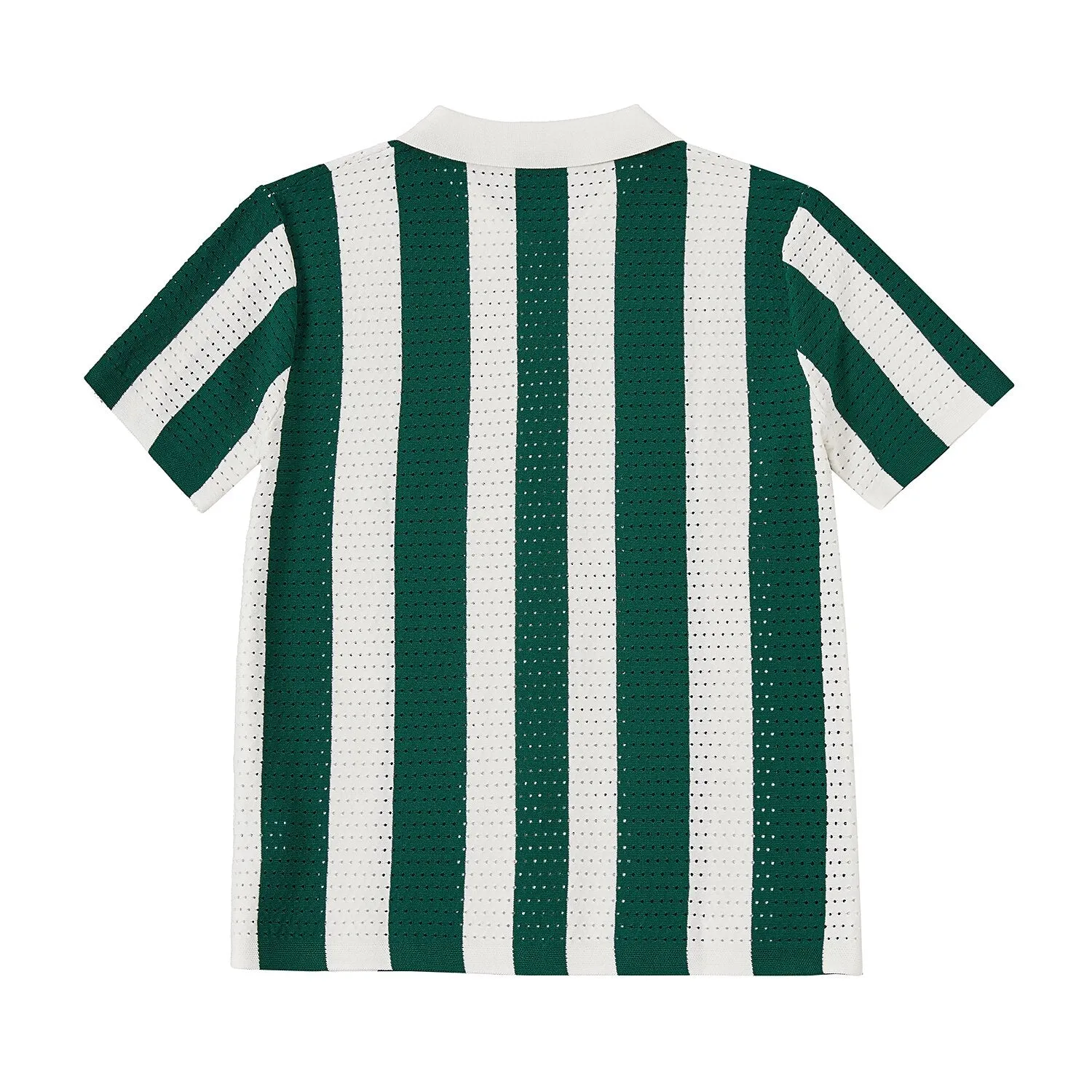 Open Collar Knitted Polo Shirts