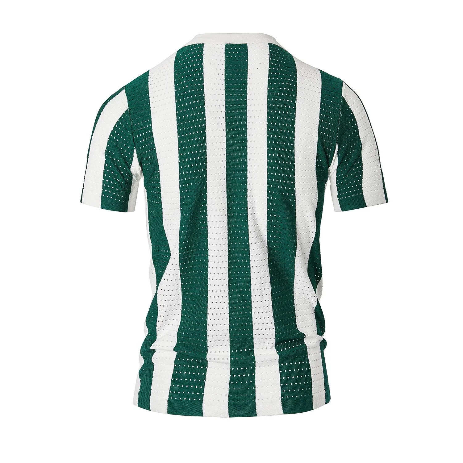 Open Collar Knitted Polo Shirts